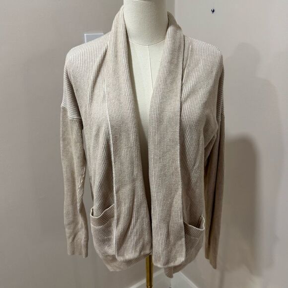 Abercrombie & Fitch Sweaters - Abercrombie &‎ Fitch Cardigan Womens Small Beige Long Sleeve Open Front